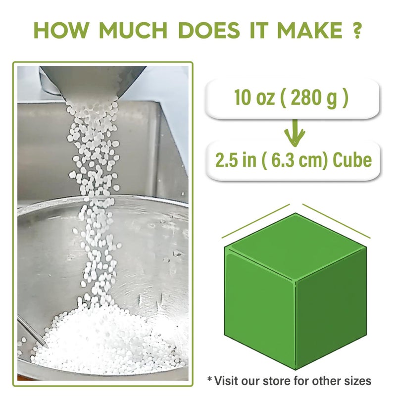 Polly Plastics Professional-Grade Moldable Plastic Pellets by Polly Plastics - Cosplay & Hobbyist Supplies for Crafting, Repairs, and More - EZ Grip Jar with Idea Booklet (10 oz) - Image 3